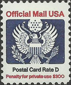 # O138 MINT NEVER HINGED EAGLE HOLDING ARROWS AND BRANCH