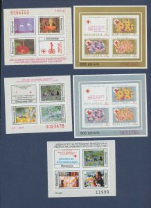 MACEDONIA  - - FVF MNH - Five S/S - Red Cross Fund -