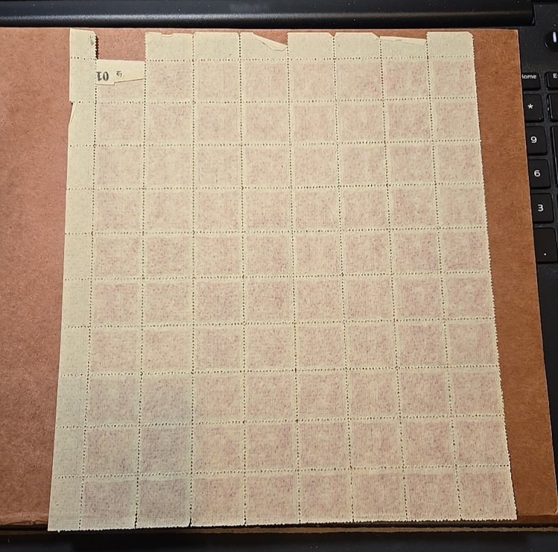 China Revenue Stamp Block Of 80