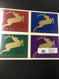 USPS UX357-60 Deer Greeting Postal Card 20 Stamped Cards Sealed 
