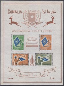 SOMALIA Sc # C60a MNH S/S of - OPENING of CONSTITUENT ASSEMBLY of SOMALIA