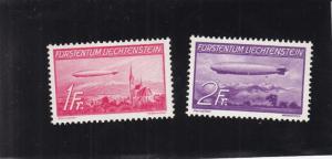 Liechtenstein: Zeppelin, MNH, Sc #C15 & C16, Cat. $160.00 (S14031)