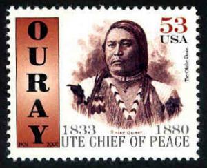 Chief Ouray ~ Ute Chief of Peace  -  Cinderella - MNH