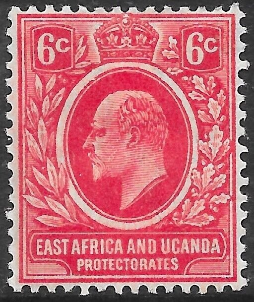 KENYA, UGANDA & TANGANYIKA SG36 1907 6c RED MTD MINT