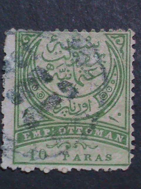 ​TURKEY-1884 SC#67 138 YEARS OLD OTTOMAN EMPIRE USED- STAMP-FINE