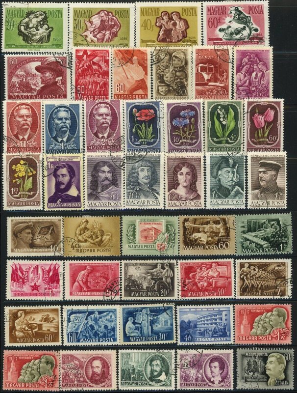 Hungary Magyar Postage Stamp Collection Europe 1950-1964 Used Mint LH