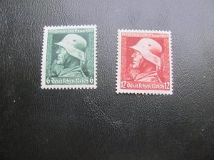 GERMANY 1935 MNH SC 452-3 SOLDIER SET XF 20 EUROS (124) SEE MY STORE