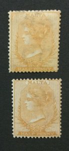 MOMEN: MALTA SG #9-10 CROWN CC MINT OG H LOT #194333-2813