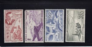 Fr. West Africa Scott # C11 -C14 set VF-OG NH with nice color scv $ 36 see pic !