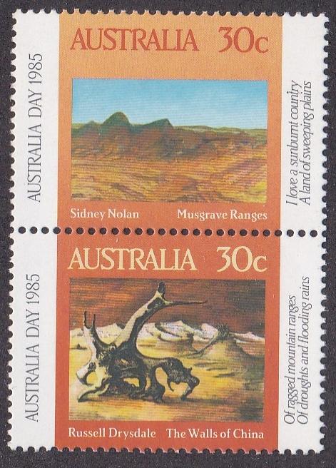 Australia # 943a, Paintings, NH, 1/2 Cat.