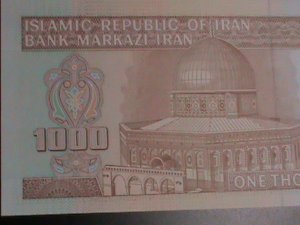 ​IRAN-1992-CAT#143-CENTRAL BANK OF IRAN1000 RIALS- UNCIRCULATED VF-LAST ONE