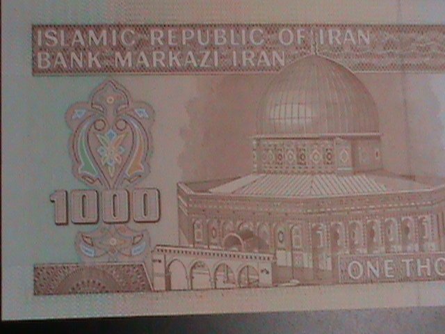 ​IRAN-1992-CAT#143-CENTRAL BANK OF IRAN1000 RIALS- UNCIRCULATED VF-LAST ONE