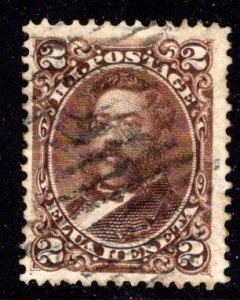 Hawaii #35, square grid cancel (M-H 22), printing of 1875