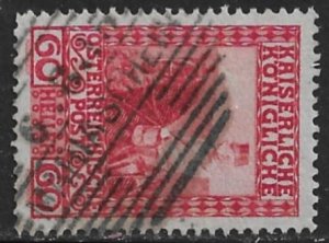 AUSTRIA 1908-16 60h Franz Joseph Sc 122c MARIASCHEIN Czech Postmark Used