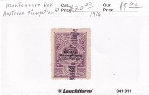 Austrian Occupation of Montenegro: 116 Revenue , used  (54090)