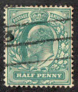 Great Britain ~ 1902 ~ # 127 ~ Edward VII ~ Used ~ cv $ .50