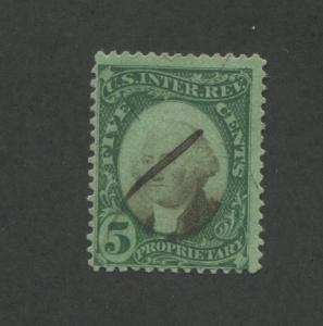 1874 United States Internal Revenue Proprietary Stamp #RB5b Used Fine