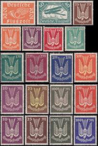 Germany Scott C1-C19 MNH Early Airmails