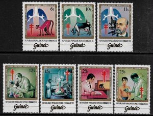 Guinea #852-8 MNH Set - Dr Robert Koch, TB Bacillus