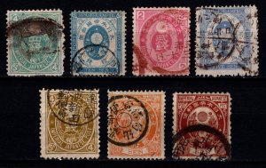 Japan 1876 Definitives, Part Set [Used]