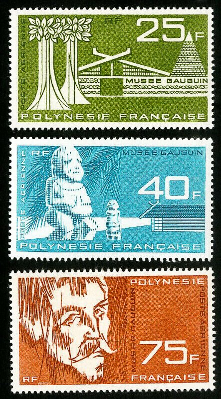 French Polynesia Stamps # C34-6 MLH XF