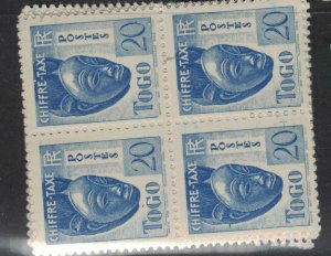 Togo SC J25 Block of 4 MNH (10fbe) 