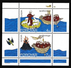 Faroe Is. Ship Boat Europa St Brendan's Voyage MS 1994 MNH SG#MS255 MI#Block 7