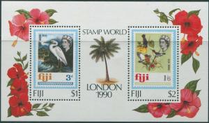 Fiji 1990 SG810 Stampworld Birds MS MNH