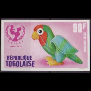 TOGO 1971 - Scott# C168 UNICEF-Parrot Imp. 90f NH