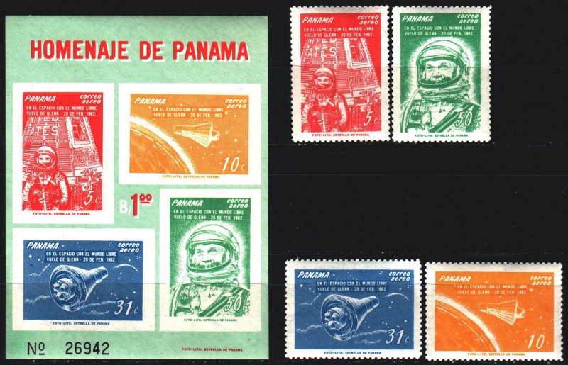 Panama. 1962. 633-36, bl12. Space. MNH.