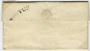 GB Cumberland Cover Carlisle Rated *4* *WIGTON* Curved Handstamp EL 1837 MZ80