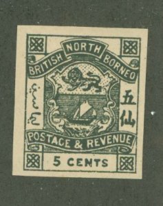 North Borneo #40 var Unused Single