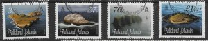 FALKLAND ISLANDS SG1189/92 2011 STACKS & BLUFFS SET USED