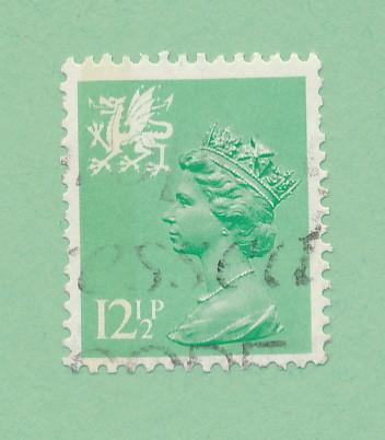 GB Wales & Monmouthshire 1971 Scott WMMH17 used- 12½p, QE II