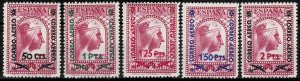 Spain 1938 ☀ Montserrat Monastery Foundation set 782/786 ☀ MNH (**)