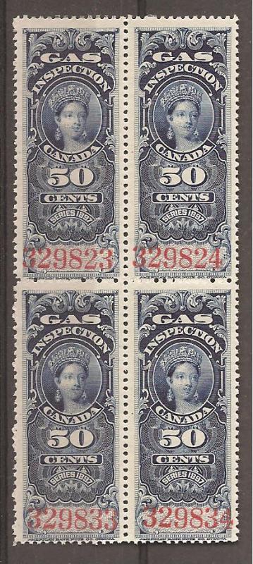 Canada  Van Dam #FG19 block  Mint NH Can Rev CV $31.20