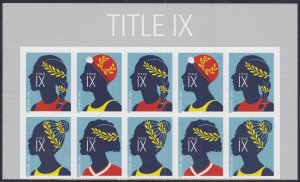 US 5668-5671 5671b Title IX forever header block (10 stamps) MNH 2022 