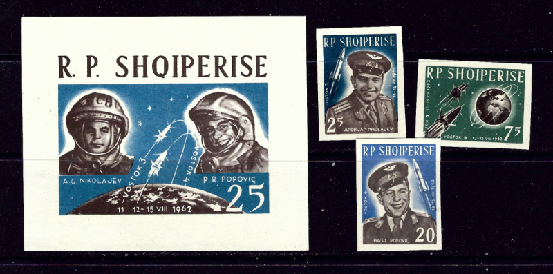 Albania 654-56 MNH 1963 Space Flight