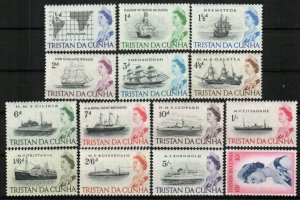 Tristan da Cunha Stamp 71-84  - Definitive set