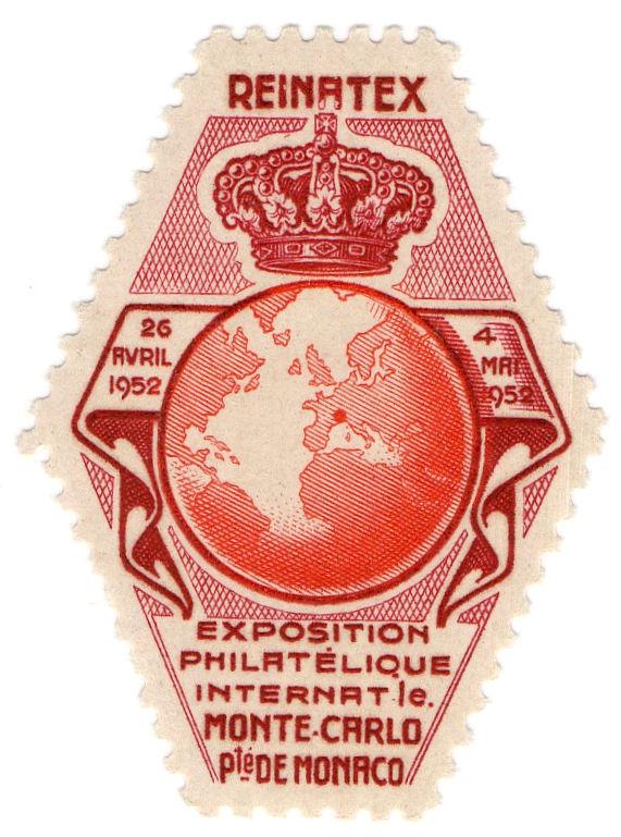 (I.B) Monaco Cinderella : Philatelic Exhibition (Monte Carlo 1952)