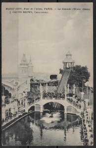 Postcard Paris VII. District, Magic City, Pont de l'Alma, La Cascade