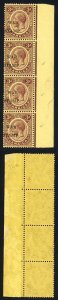 Jamaica SG75a 3d Deep Purple/yellow Opt Misplaced 3 with No Stop after Stamp