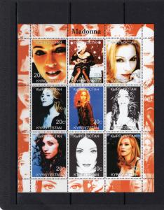 Kyrgyzstan 2000 MADONNA American Singer Sheetlet (9) MNH