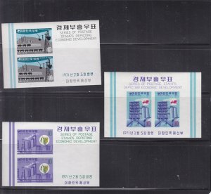 Korea: Economic Development, Sc #741a-743a, S/S, MNH (S17759)