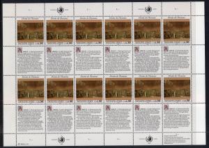 UN Geneva 224-225 Human Rights Sheets MNH VF