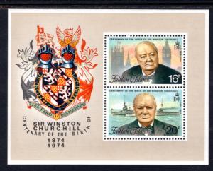 Falkland Islands 236a Churchill Souvenir Sheet MNH