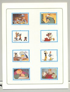 Mongolia #1379-87 Disney 8v Labels Only & Background Imperf Chromalin Proofs