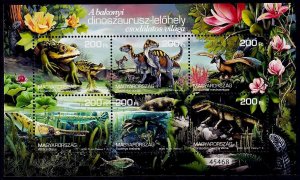 Hungary Sc# 4545 MNH Prehistoric Animals / Dinosaurs (M/S)