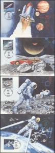 #C122-25 Future Mail Transportation Maxi FDC Set
