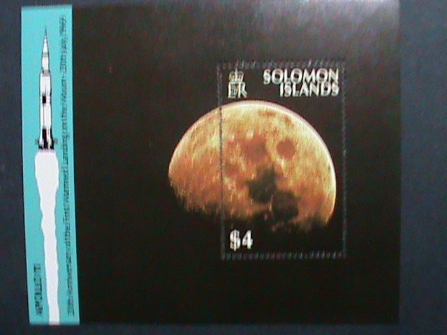 SOLOMON ISLANDS -1969 APOLLO 11 20TH ANNIV: FIRST MAN LANDING ON THE MOON MNH